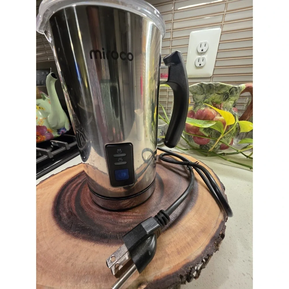 Miroco MI-MF001 Milk Frother Electric Milk Steamer - Silver